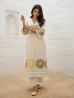 Virosh Pearl cotton kurta pant set