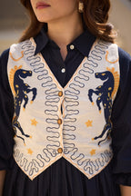 Tatva prussian jacket cotton dress