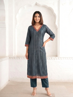 Katy Midnight Printed Suit Set