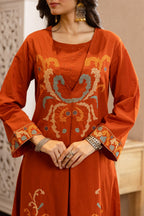 Karen Flame cotton kurta pant set