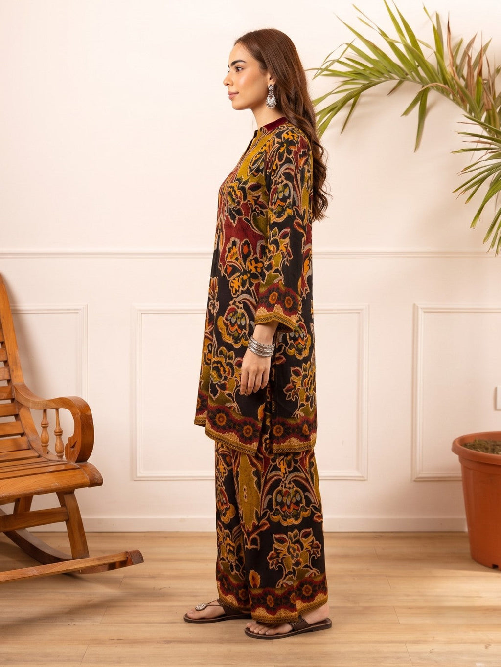 Karen russet printed Co-ord set