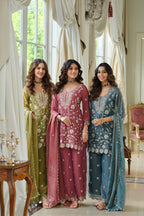Adab Rouge Full Work Suit Set