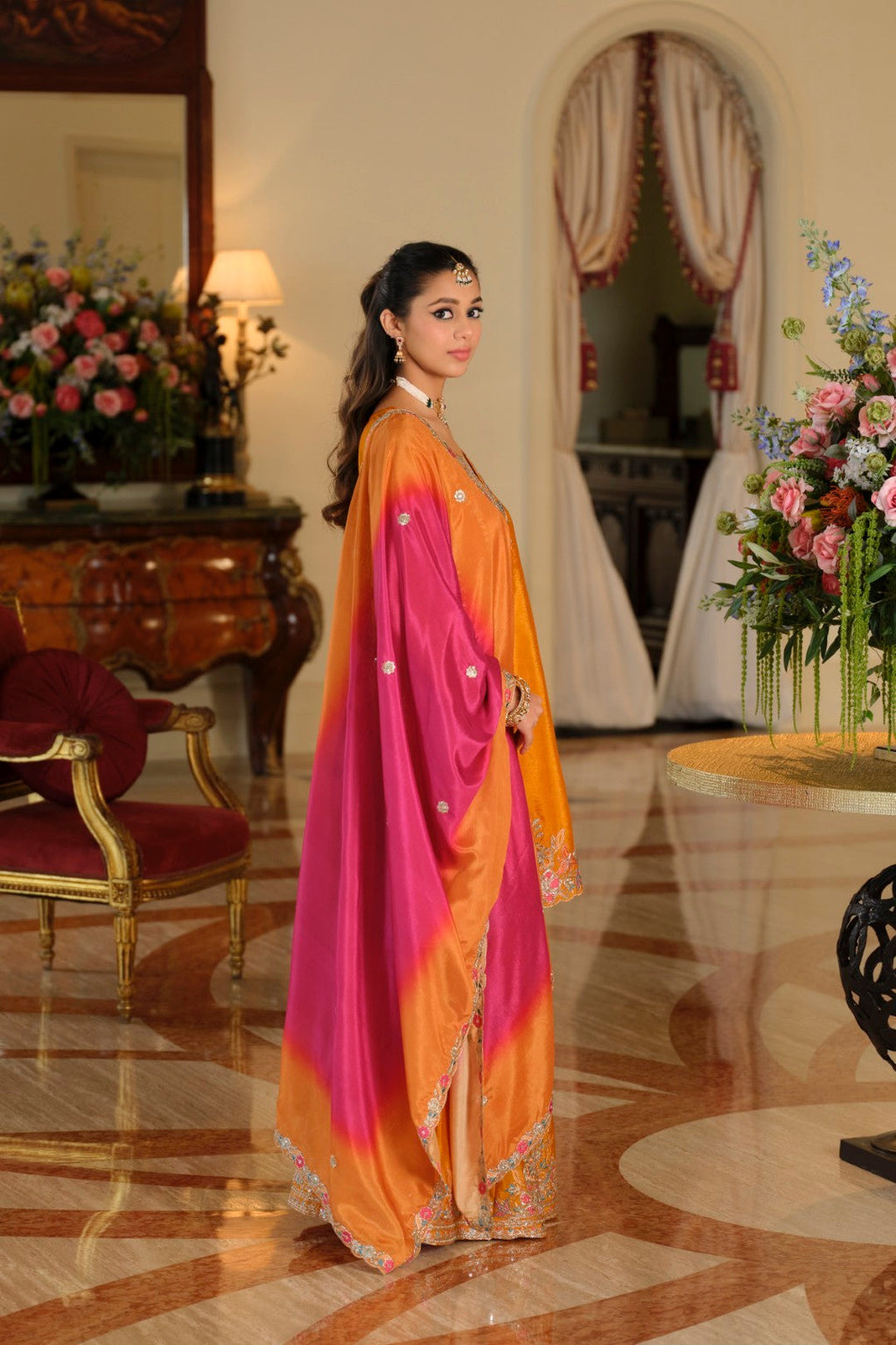 Areesa canary full work suit set