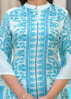 RAAGVI AZURE PRINTED Muslin CO-ORD SET