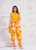 Maurya Dandelion Printed Cotton Co-ord  Set