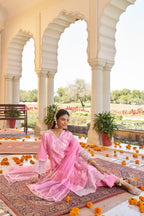 Grithav SoftPink Embroidered Lawn Suit Set