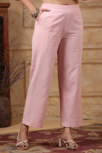 SAKSHI SCARLET PURE COTTON Linen SUIT SET