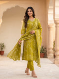 Myra Pea Printed Work Suit Set