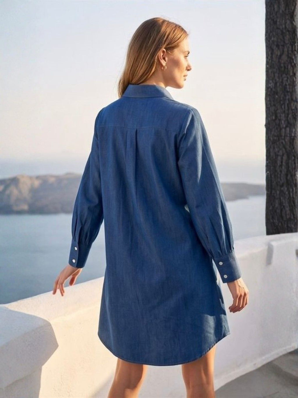 Noya azure denim dress