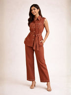Akshara cadmium cotton co-ord set