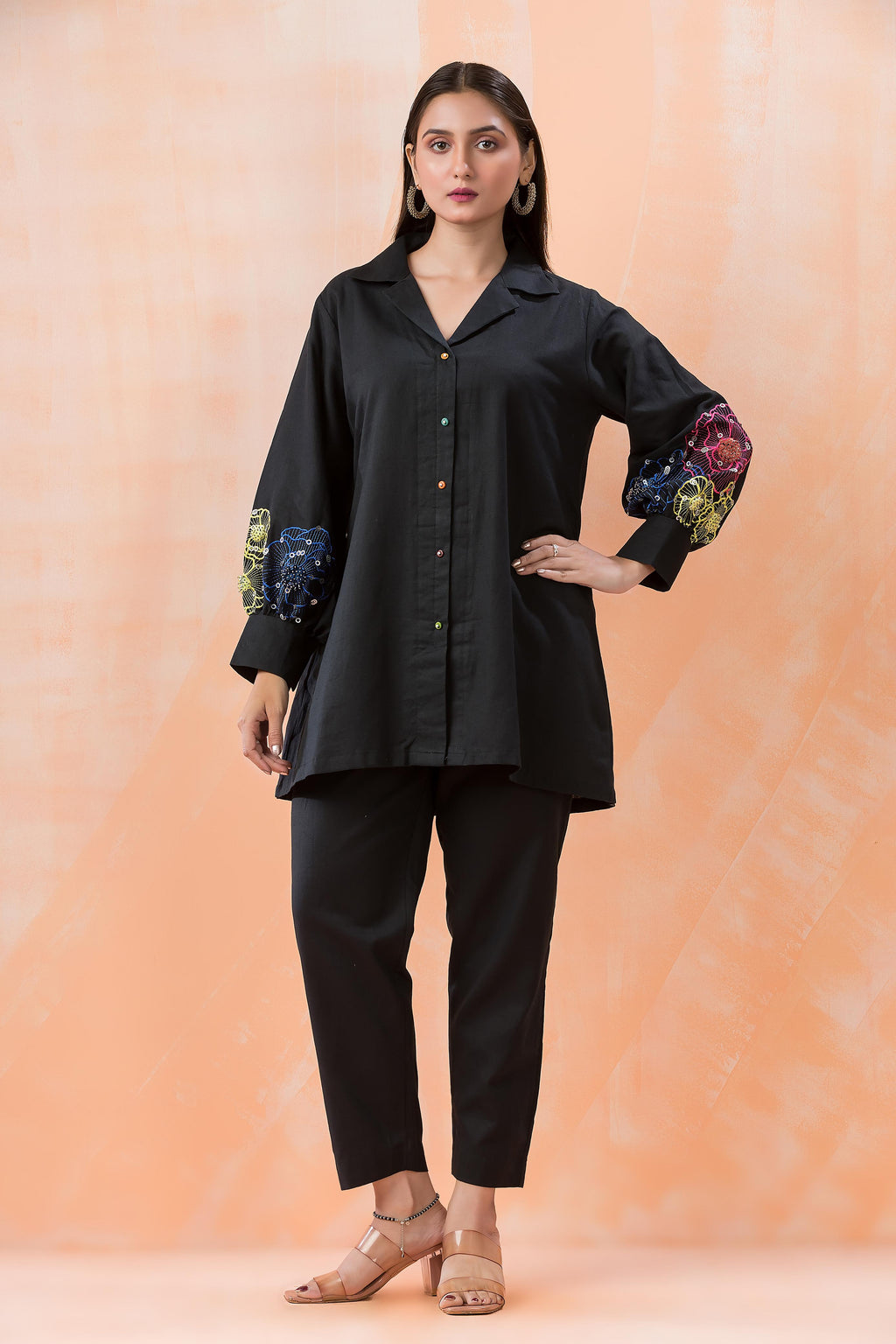 Niharika Onyx Handwork Co-ord Set
