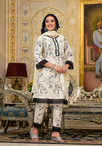 Sakshi Monochrome Cotton Suit Set