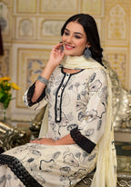 Sakshi Monochrome Cotton Suit Set