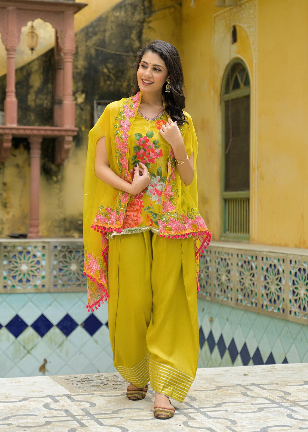 vastramaya canary 3 pc fusion set