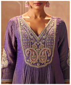 Shireen Iris Full Work Premium Heavy Suit Set