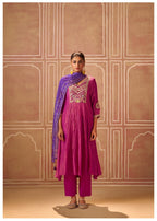 Shireen Taffy Full Work Premium Heavy Suit Set