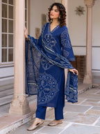 Karen space printed cotton suit set