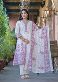 Aranya Angel Embroidred Cotton Suit Set